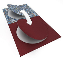 Forbo Allura Material 63592DR7 blue terrazzo circle фото 3 | FLOORDEALER